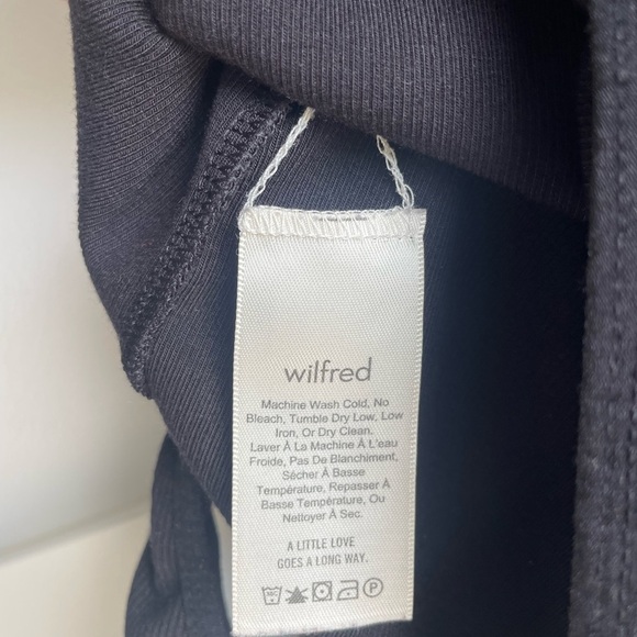 Aritzia Wilfred Maeva Ruffled Off-shoulder Black Bodysuit size M - Picture 5 of 9